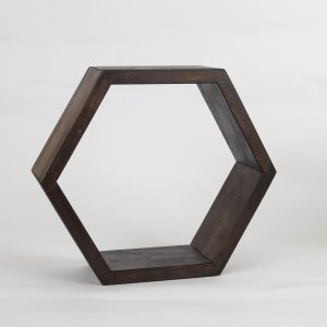REPISA HEXAGONAL  COLOR CHOCOLATE  MODELO MAILEN
