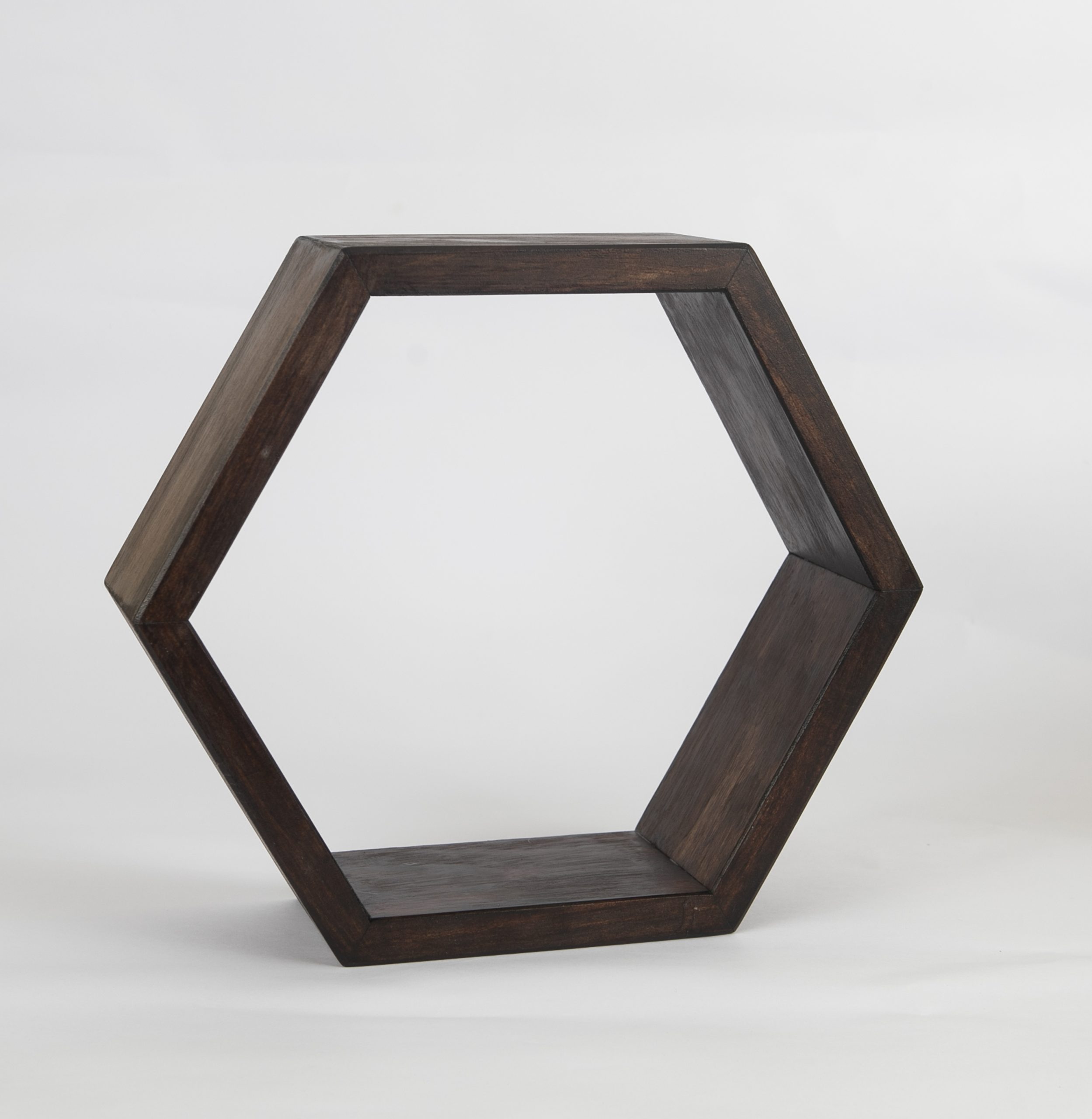 REPISA HEXAGONAL  COLOR CHOCOLATE  MODELO MAILEN