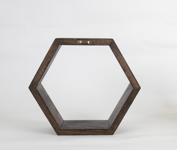 REPISA HEXAGONAL  COLOR CHOCOLATE  MODELO MAILEN - Imagen 4