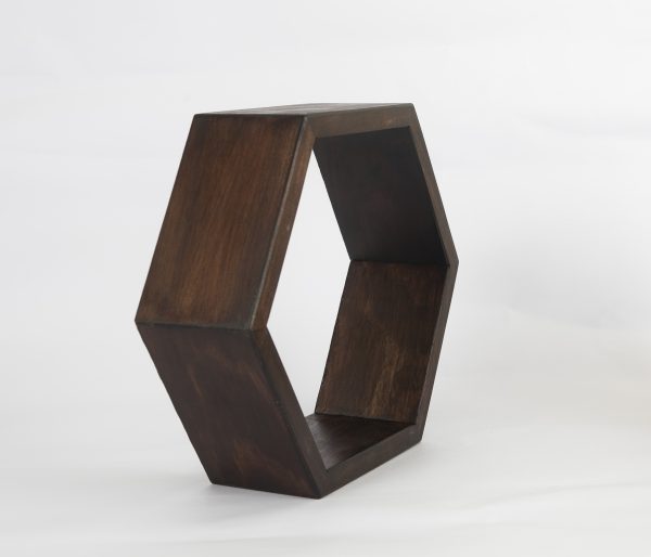 REPISA HEXAGONAL  COLOR CHOCOLATE  MODELO MAILEN - Imagen 6